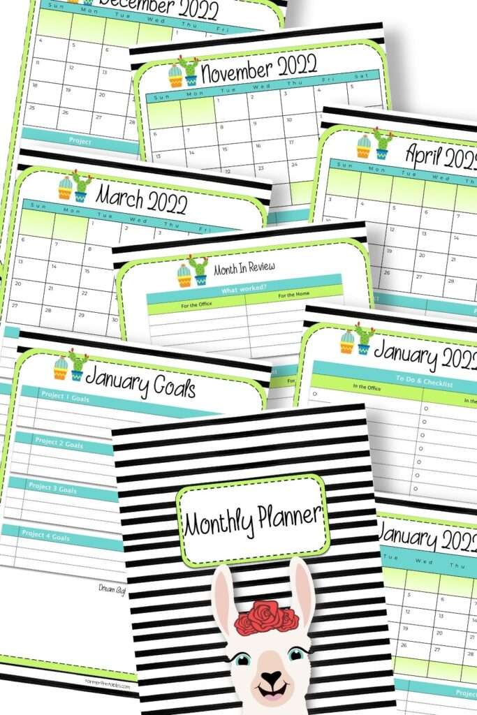 Free Monthly Planner Pages