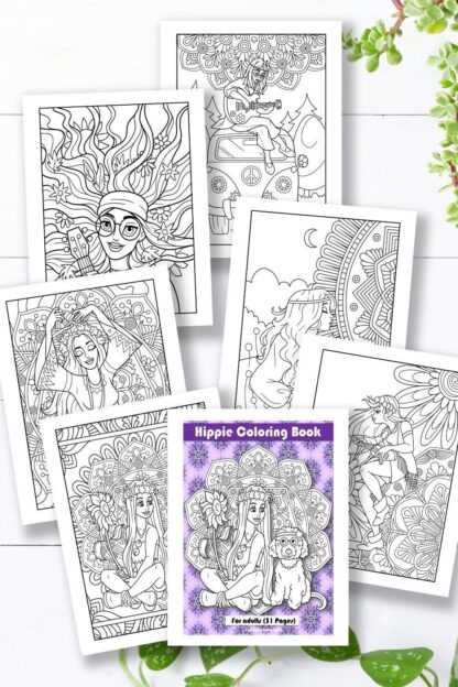 31 Hippie Coloring Pages