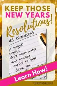 How To Keep Your New Years Resolutions With A Simple Journal