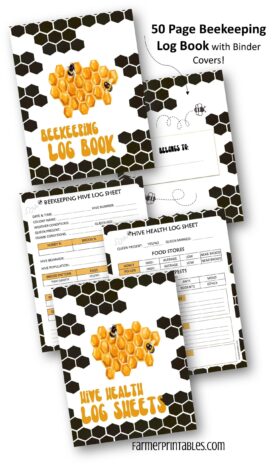 50 Page Printable Beekeeping Log Book Planner-min