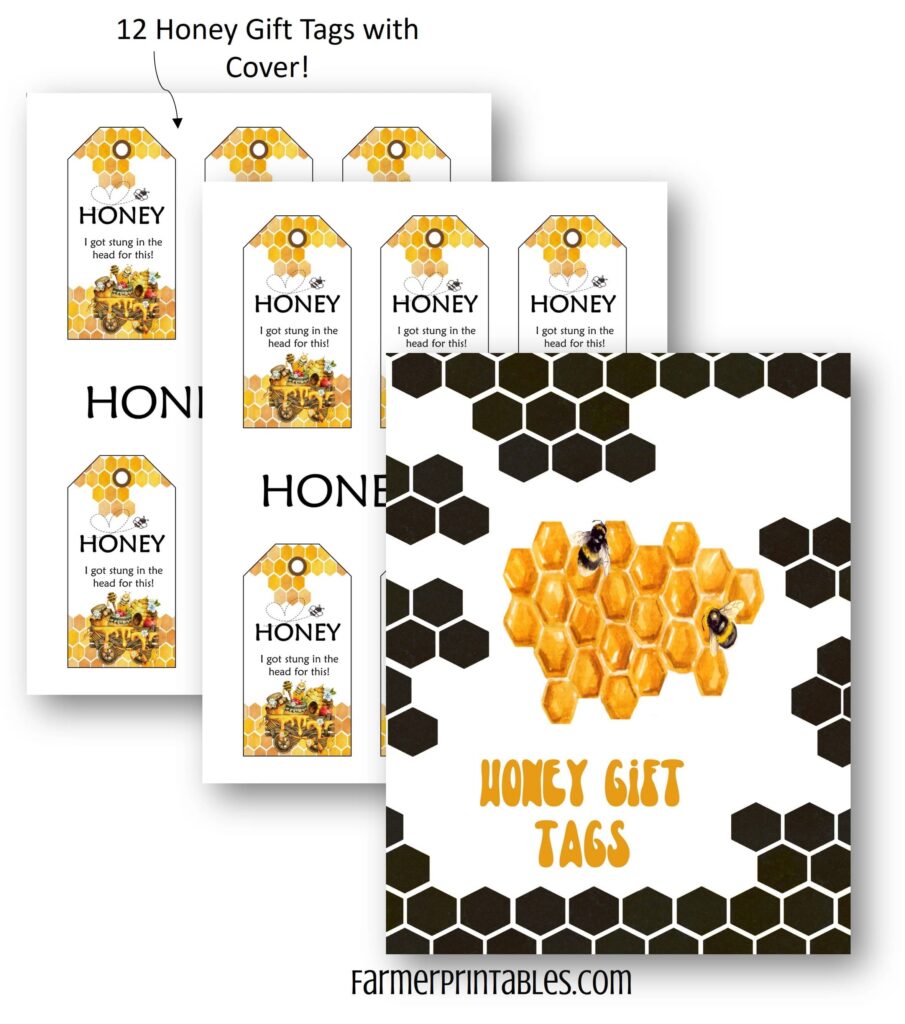 Beekeeping Honey Gift Tags-min