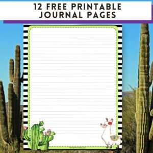 12 FREE Printable Journal Pages